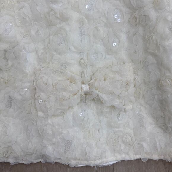 Girl’s Tulle Cream Jacket, size 7 - Picture 5 of 6